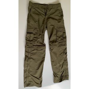 Boys Navy Green Cargo Pants